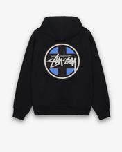 Afbeelding in Gallery-weergave laden, Stussy Cross Dot Hoodie Black