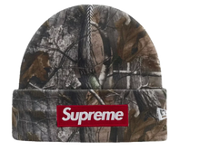 Afbeelding in Gallery-weergave laden, Supreme New Era Box Logo Beanie (FW25) Realtree AP Camo