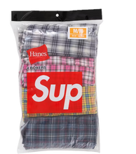Afbeelding in Gallery-weergave laden, Supreme Hanes Plaid Boxers (4 Pack) Multicolor