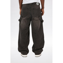 Load image into Gallery viewer, LostBoys Archive Baggy Carpenter Jeans Black