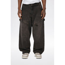 Load image into Gallery viewer, LostBoys Archive Baggy Carpenter Jeans Black