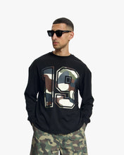 Load image into Gallery viewer, Croyez Camo Longsleeve | Black
