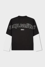 Load image into Gallery viewer, ETIENNE DOUBLE LAYER LONGSLEEVE TEE BLACK