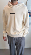 Load image into Gallery viewer, Jil Sander Printed Logo Hoodie Cream