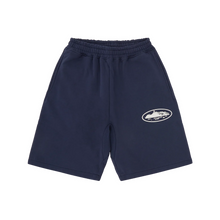 Load image into Gallery viewer, Corteis Island Puff Print Sweatshort navy