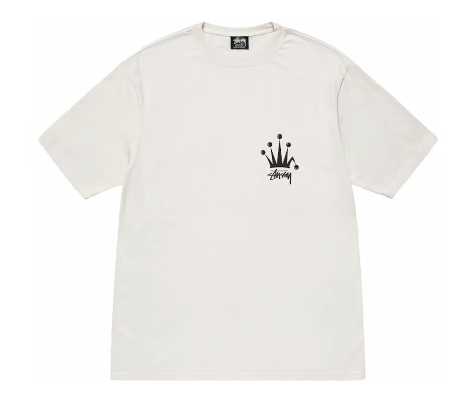 Stussy Regal Crown Pigment Dyed T-shirt Natural – Dropdayz