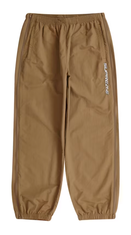 Supreme Full Zip Baggy Warm Up Pant Light Brown – Dropdayz