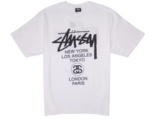 Afbeelding in Gallery-weergave laden, Stussy World Tour T-shirt White
