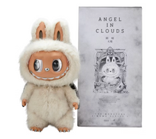 Load image into Gallery viewer, Pop Mart The Monsters Labubu Zimomo Angel in Clouds Figure + Tote Bag