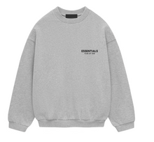 Load image into Gallery viewer, Fear of God Essentials Fleece Crewneck Light Heather Gray