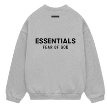 Load image into Gallery viewer, Fear of God Essentials Fleece Crewneck Light Heather Gray