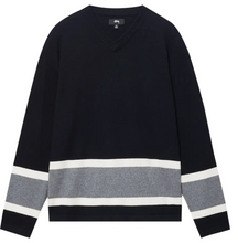 Load image into Gallery viewer, Stussy Hockey Sweater Black