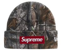 Afbeelding in Gallery-weergave laden, Supreme New Era Box Logo Beanie (FW25) Realtree AP Camo