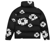 Load image into Gallery viewer, Denim Tears Cotton Wreath Puffer Jacket Black