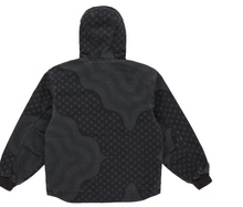 Load image into Gallery viewer, Supreme Flag Quilted Hooded Work Jacket Black