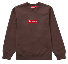 Afbeelding in Gallery-weergave laden, Supreme Box Logo Crewneck (FW22) Brown