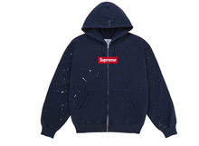 Afbeelding in Gallery-weergave laden, Supreme MM6 Maison Margiela Box Logo Zip Up Hooded Sweatshirt Navy