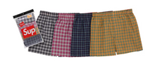 Afbeelding in Gallery-weergave laden, Supreme Hanes Plaid Boxers (4 Pack) Multicolor