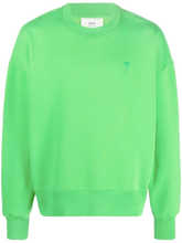 Afbeelding in Gallery-weergave laden, Ami paris Ami De Coeur Tonal Crewneck Green Embroided Logo