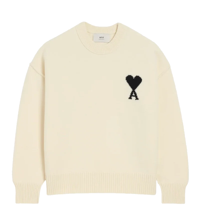 AMI PARIS ADC PULL WHITE/BLACK – Dropdayz