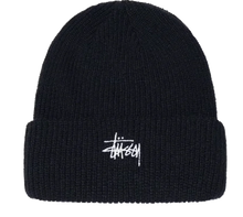 Afbeelding in Gallery-weergave laden, Stussy Basic Cuff Beanie Black