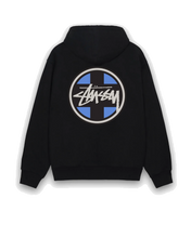 Afbeelding in Gallery-weergave laden, Stussy Cross Dot Hoodie Black
