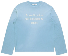 Afbeelding in Gallery-weergave laden, Acne Studios Long Sleeved Crew Neck T-shirt Cornflower Blue