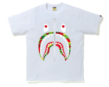 Afbeelding in Gallery-weergave laden, Bape shark tee white multi