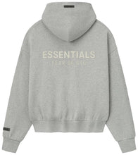 Load image into Gallery viewer, Fear of God Essentials Classic Fleece Zip-Up Hoodie 'Concrete Heather'
