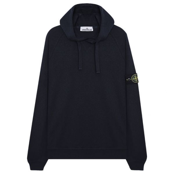 Stone Island Hoodie Logo Patch Navy