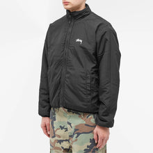 Load image into Gallery viewer, Stüssy Sherpa Reversible Fleece Jacket Black
