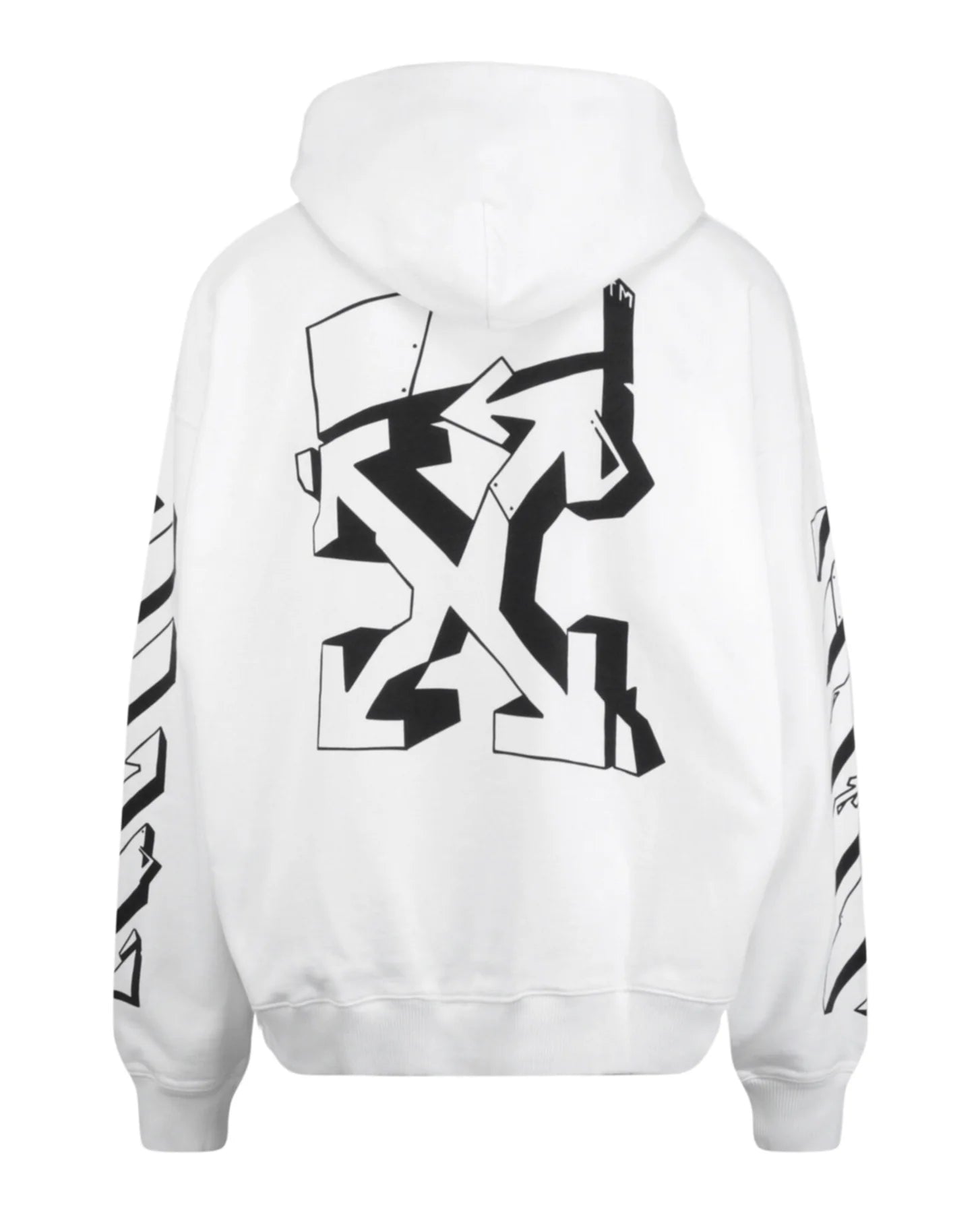 Off-White Graffiti Skate Outline Hoodie White – Dropdayz