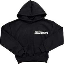 Load image into Gallery viewer, Dropdayz Cropped Logo Hoodie Black
