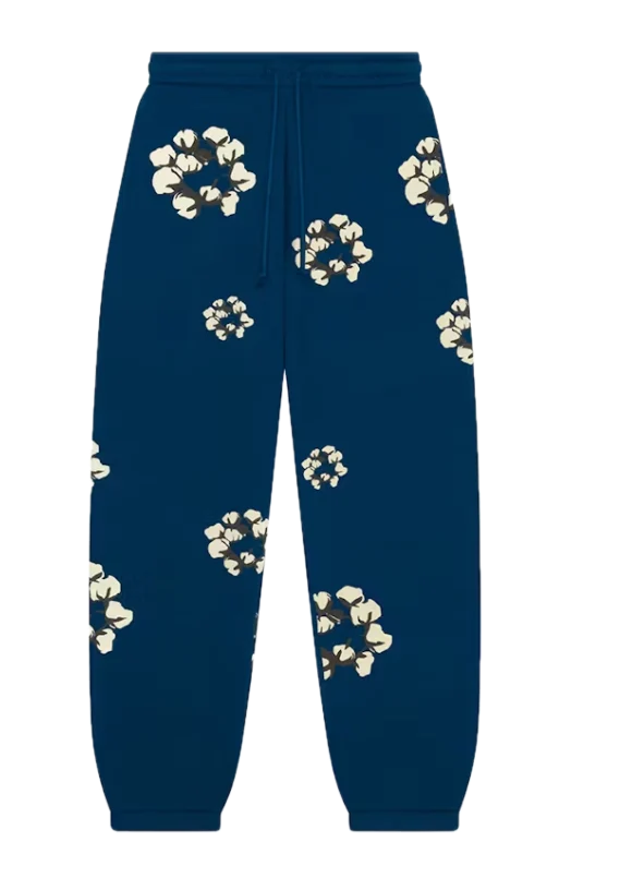Denim Tears x CPFM Cactus Tears Wreath Sweatpants Navy