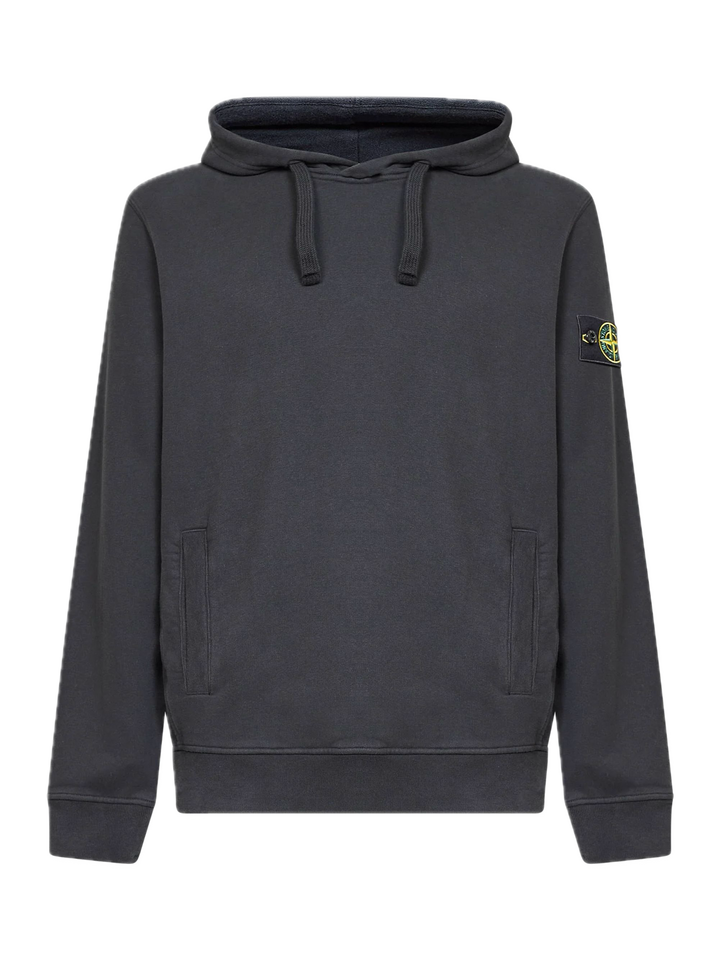 Stone Island Patch Logo Hoodie Navy
