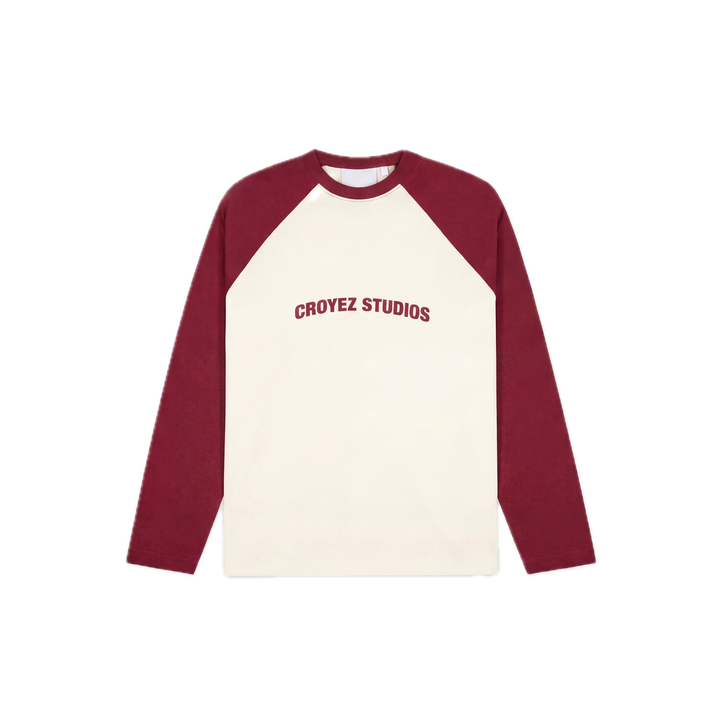 Croyez Two Tone Longsleeve | Off-White/Cherry