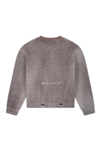 Afbeelding in Gallery-weergave laden, Equalité RIBBED KNIT SWEATER WASHED GREY
