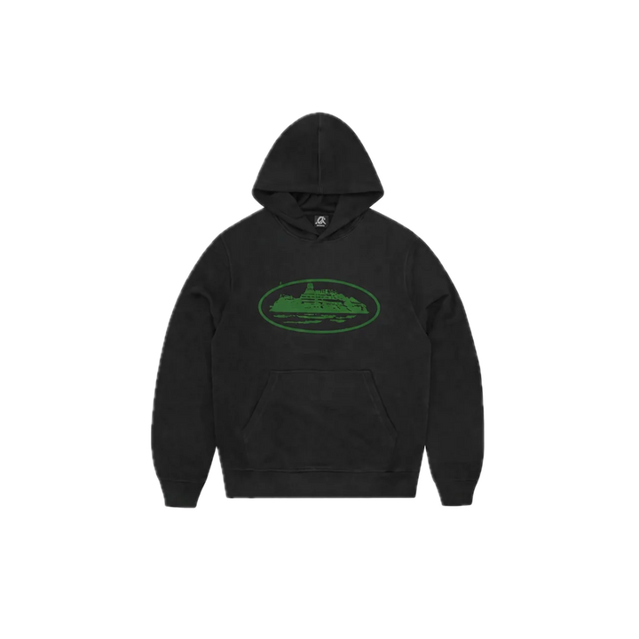 Corteiz Alcatraz V2 Hoodie Black & Green