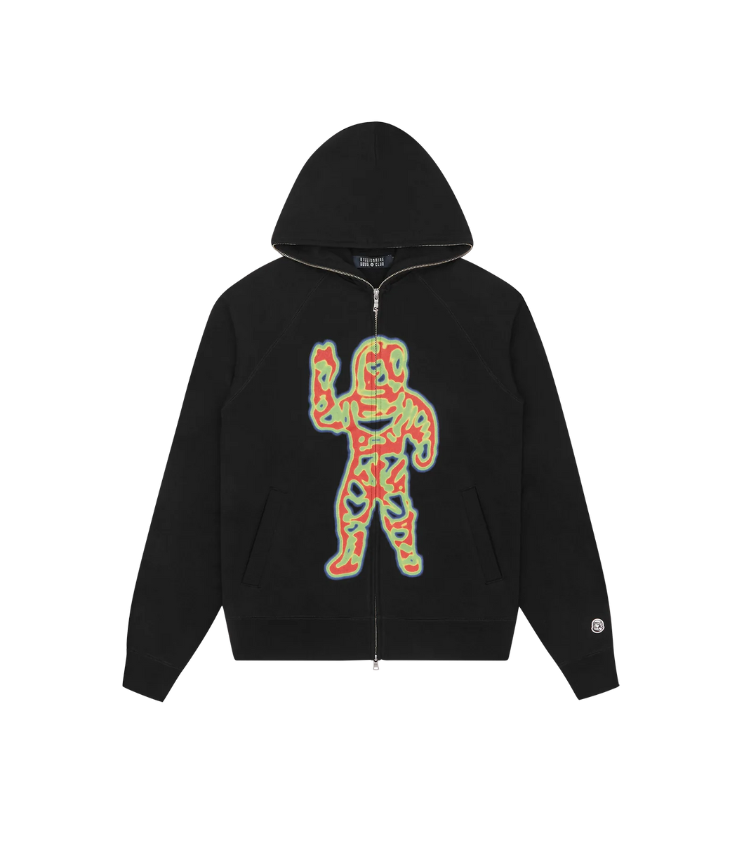 Billionaire Boys Club Heat Map Astronaut Zip Through Hood - Black