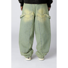 Load image into Gallery viewer, LostBoys Archive Baggy Carpenter Acid Washed Green Jeans
