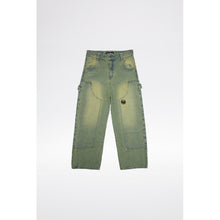Load image into Gallery viewer, LostBoys Archive Baggy Carpenter Acid Washed Green Jeans
