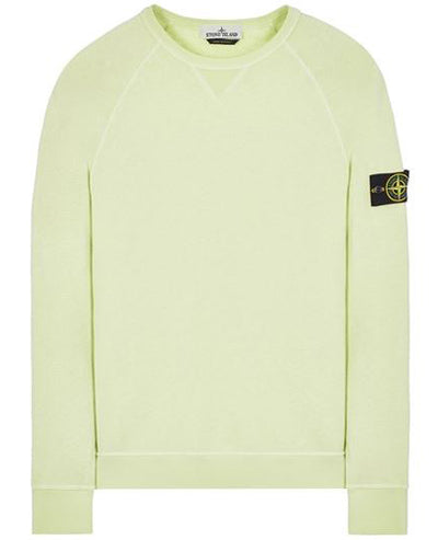 Stone Island Logo Crewneck Washed Light Green