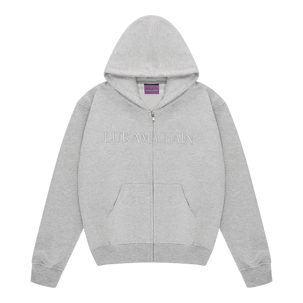 Lukamachain Essentials Zip-Up Grey