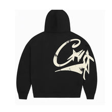 Load image into Gallery viewer, Corteiz Woosh Open Hem Hoodie Black
