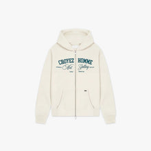 Load image into Gallery viewer, Croyez Art Gallery Zip Up Hoodie Off-White
