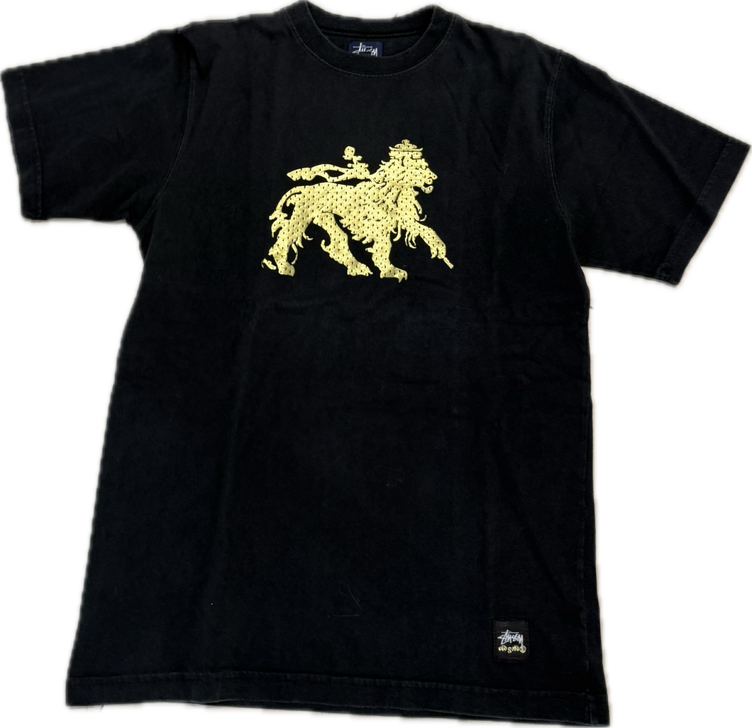Stüssy Old Gold Lion Tee Black