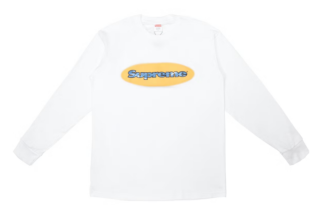 Supreme Ripple LS Tee White