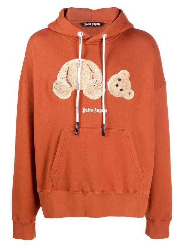 Palm Angels Bear Hoodie Brick Red