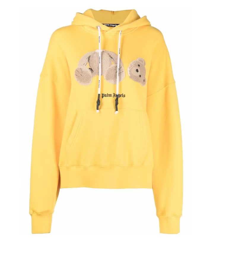 Palm Angels Bear Hoodie Yellow