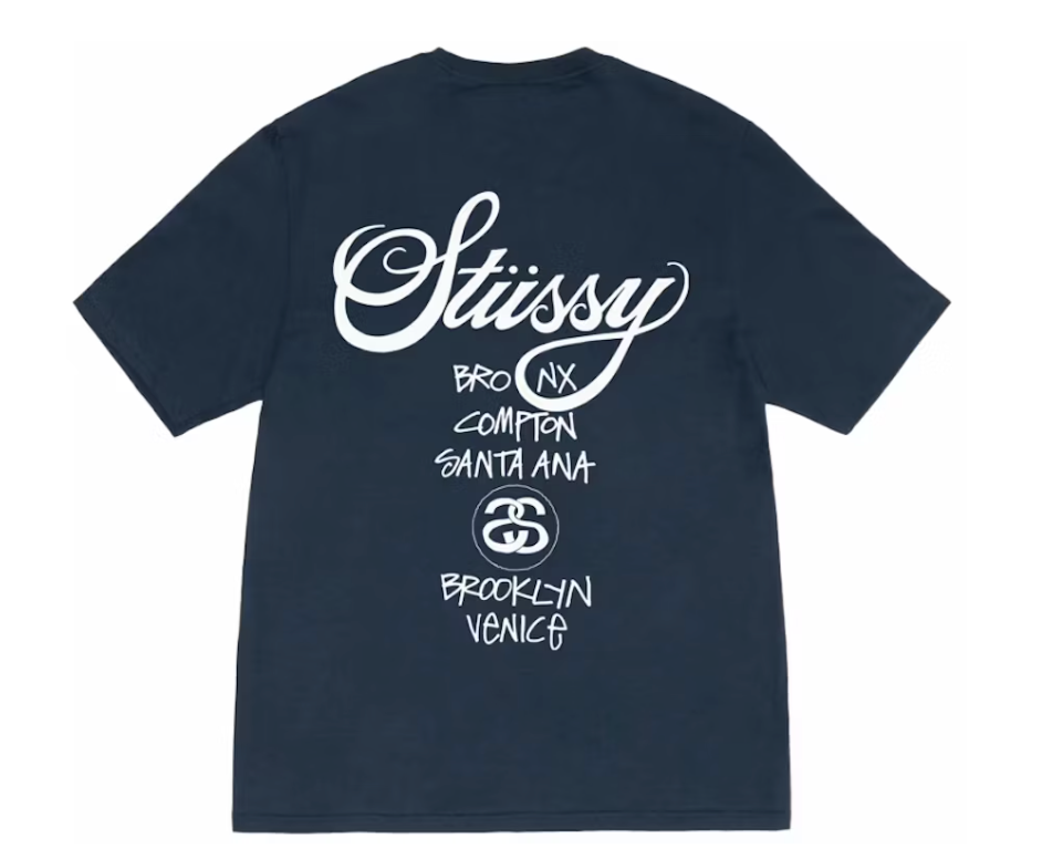 ★送料・関税込★STUSSY★World Tour T-Shirt Navy 2024★ ☆送料・関税込☆STUSSY☆World Tour T-Shirt Navy 2024☆